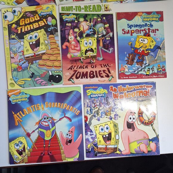 18 Stories in 13 SpongeBob SquarePants Book Lot Nick Zone Level 2 Reader Picture - Picture 3 of 5